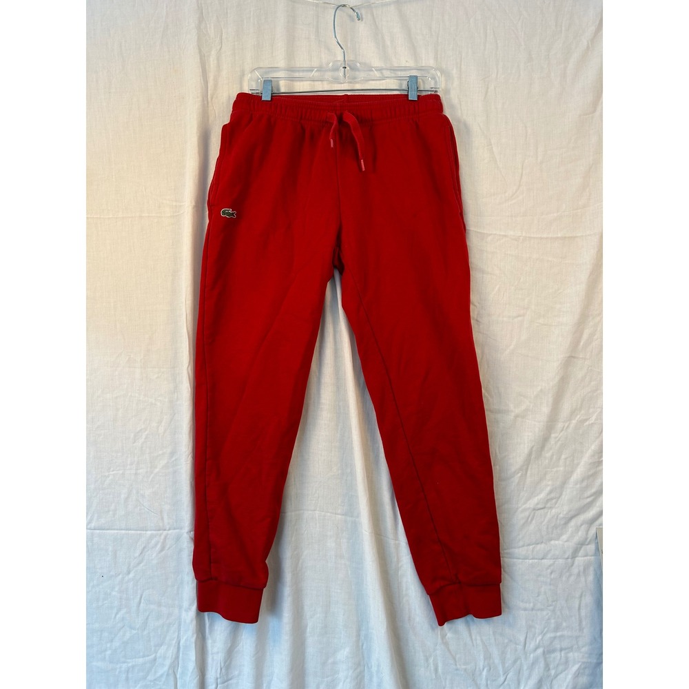 Lacoste Sport Women's M Fleece Jogger‎ Sweatpants Drawstring Tapered Pants #2203